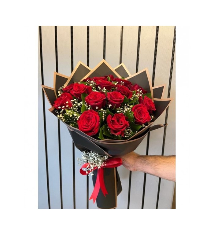 LİLA GÜL VE TURUNCU GÜL VAZOSU